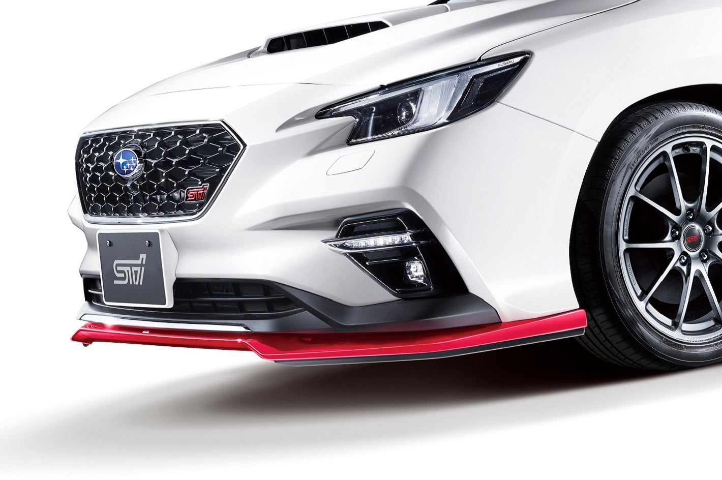 STI FRONT UNDER SPOILER CHERRY RED FOR SUBARU LEVORG VN SG517VC030