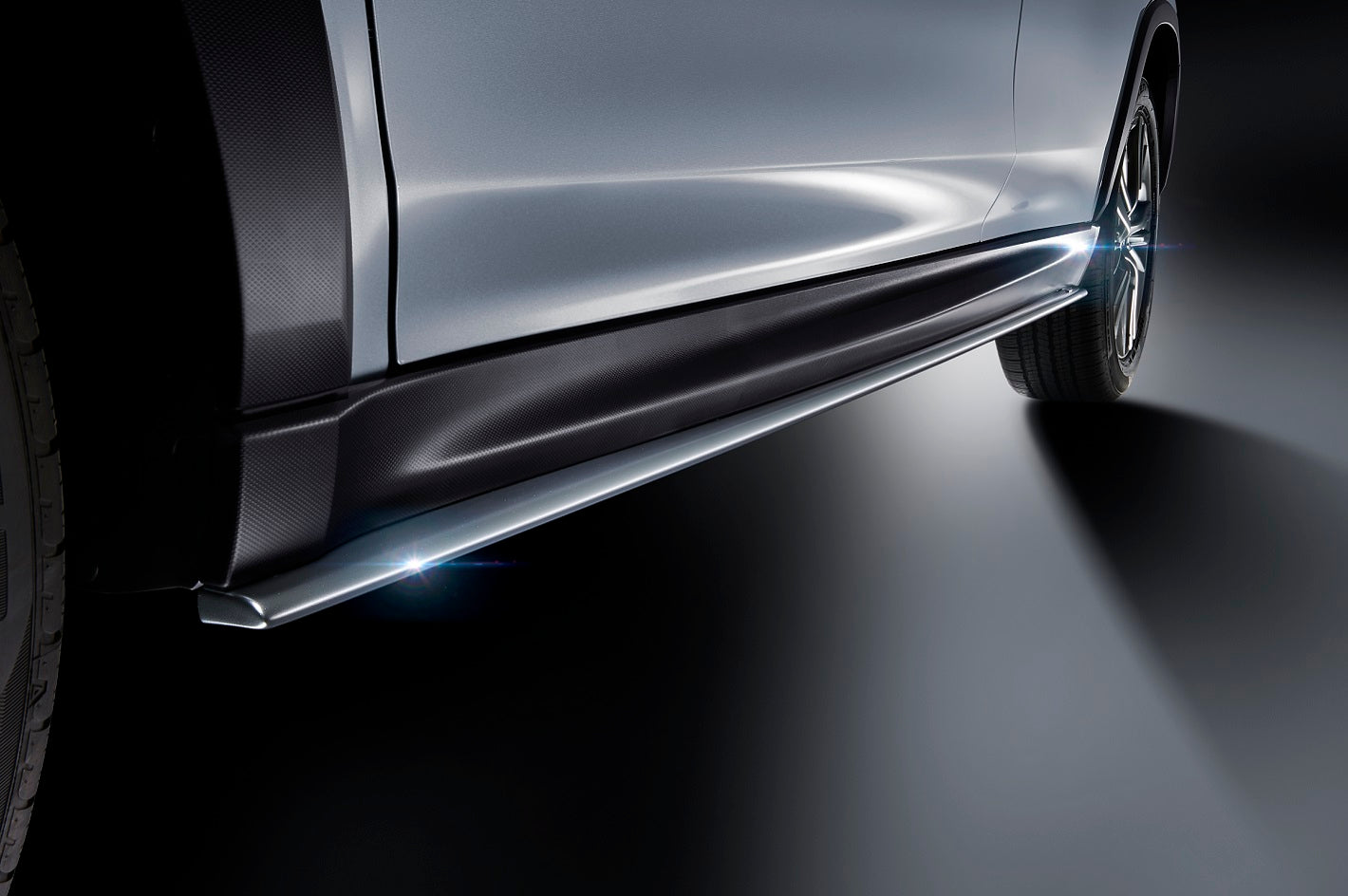 STI SIDE UNDER SPOILER SILVER FOR SUBARU LAYBACK VN SG517VC150