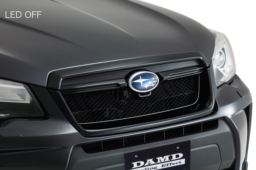 DAMD GRILLE PAINTED D E TYPE SUBARU EMBLEM INCLUDED WITHOUT LED FOR SUBARU FORESTER DBA-SJG DBA-SJ5 DAMD-00101