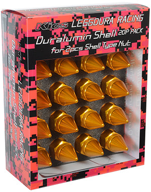 KYO-EI PARTS PACKAGE LEGGDURA RACING SHELL TYPE LOCK & NUT SET M12 X P1.25 (RD58) SLDNK2