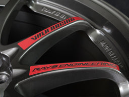 RAYS VOLK RACING MAINTENANCE STICKER VOLK RACING CE28SL REPAIR SPOKE STICKER RED (FOR PRESSED GRAPHITE) FOR 17, 18 INCHES FOR  7415-12