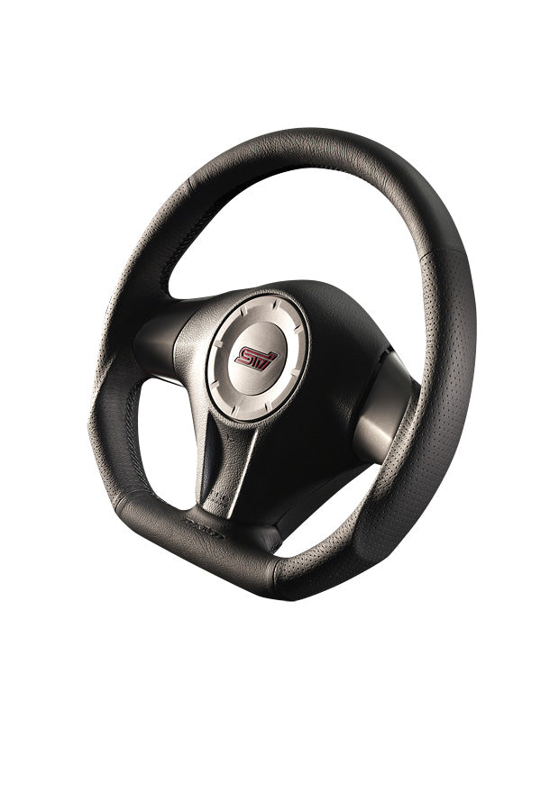 DAMD STEERING WHEEL  For SUBARU IMPREZA WRX-STI GD GH (E ~ G) 04/6 ~ SS358-D-F Black stitch