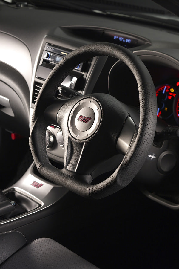 DAMD STEERING WHEEL  For SUBARU IMPREZA WRX-STI GD GH (E ~ G) 04/6 ~ SS358-D-F Black stitch
