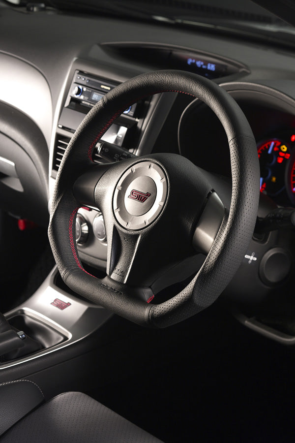 DAMD STEERING WHEEL  For SUBARU FORESTER SH (A ~) 07/12 ~ SS358-D-L Red Stitch