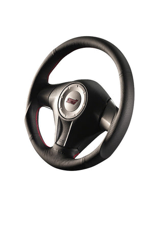 DAMD CARBON STEERING WHEEL  For SUBARU IMPREZA GE GH MODEL (A ~ D) 2007/6 ~ 2010/6  SS358-S-L Black carbon-red stitch