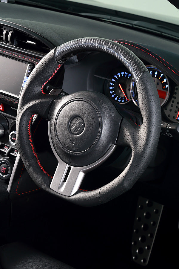 DAMD STEERING WHEEL  For SUBARU BRZ ZC ZN (A ~ D) 12/4 ~ 16/7 SS358-Z Carbon Red stitch