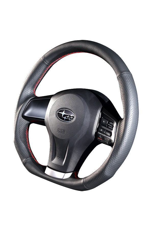 DAMD STEERING WHEEL  For SUBARU XV GJ GP (A ~ D) 11/12 ~ SS360-D Red Stitch