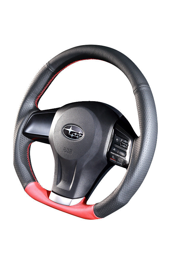 DAMD STEERING WHEEL  For SUBARU IMPREZA GJ GP (A ~ D) 11/12 ~ SS360-D RED FORMULA