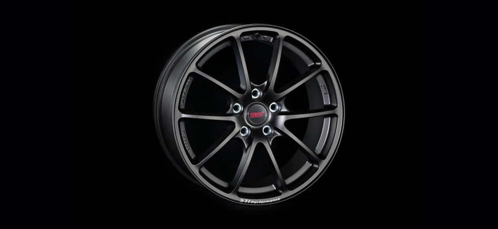 STI WHEEL 18X8.5J 18×8.5J 53 5X114.3 MATTGUNBLACK FOR WRX S4(VB)  ST28100VV481
