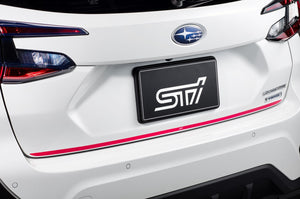 STI TAIL GATE GARNISH CHERRY RED FOR SUBARU IMPREZA 5DOOR GU ST91042G2000