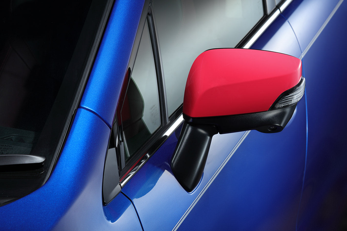 STI DOOR MIRROR COVER RH CHERRY RED FOR SUBARU WRX STI VA ST91054VV070