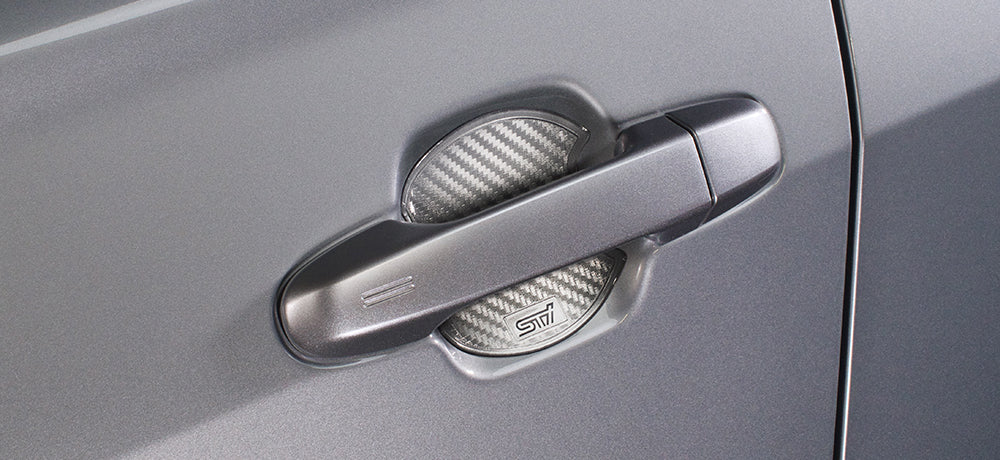 STI DOOR HANDLE PROTECTOR SILVER FOR SUBARU WRX STI VA ST91099ST100