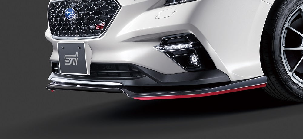 STI SKIRT LIP CHERRY RED FOR WRX S4(VB) ST96020ST090