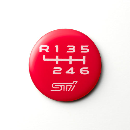 STI SHIFT PATTERN EMBLEM RED 5MT STSG25100350