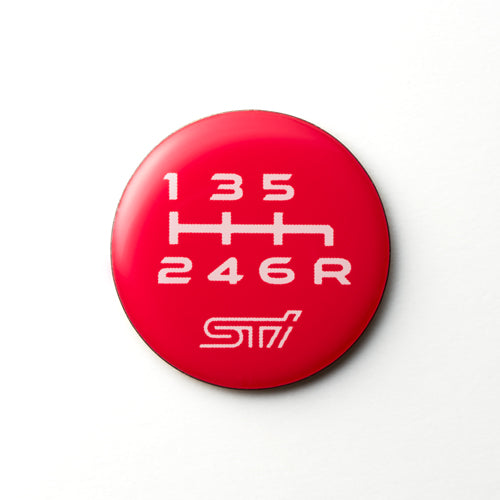 STI SHIFT PATTERN EMBLEM RED 5MT STSG25100350