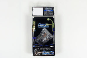 PLOT SWAGE-LINE REAR BRAKE HOSE KIT STEEL FITTINGS CLEAR COAT FOR TOYOTA MARK II CHASER CRESTA JZX100 GX100 LX100 RKST2013