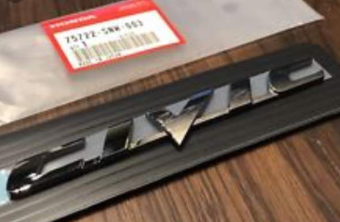 Genuine Honda Civic Emblem for Civic FD2 75722-SNW-003