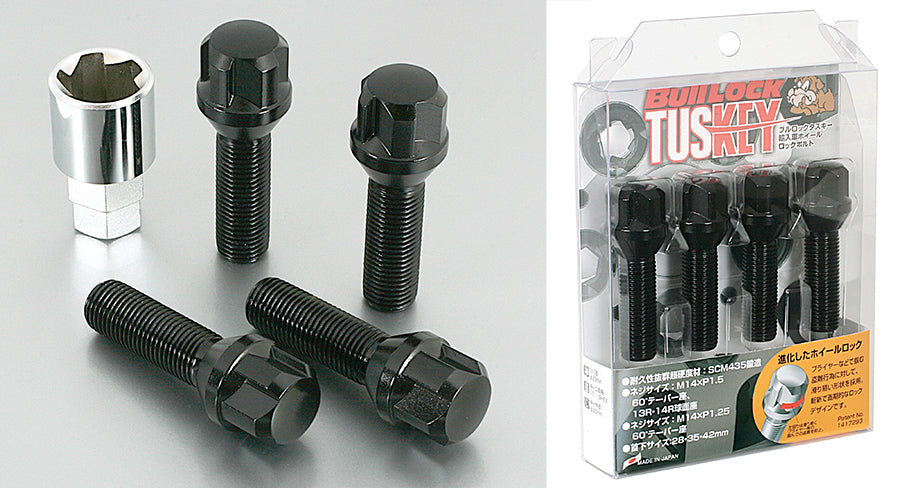 KYO-EI BULL LOCK TUSKEY BOLT (BLACK) M14xP1.5 T630B-28