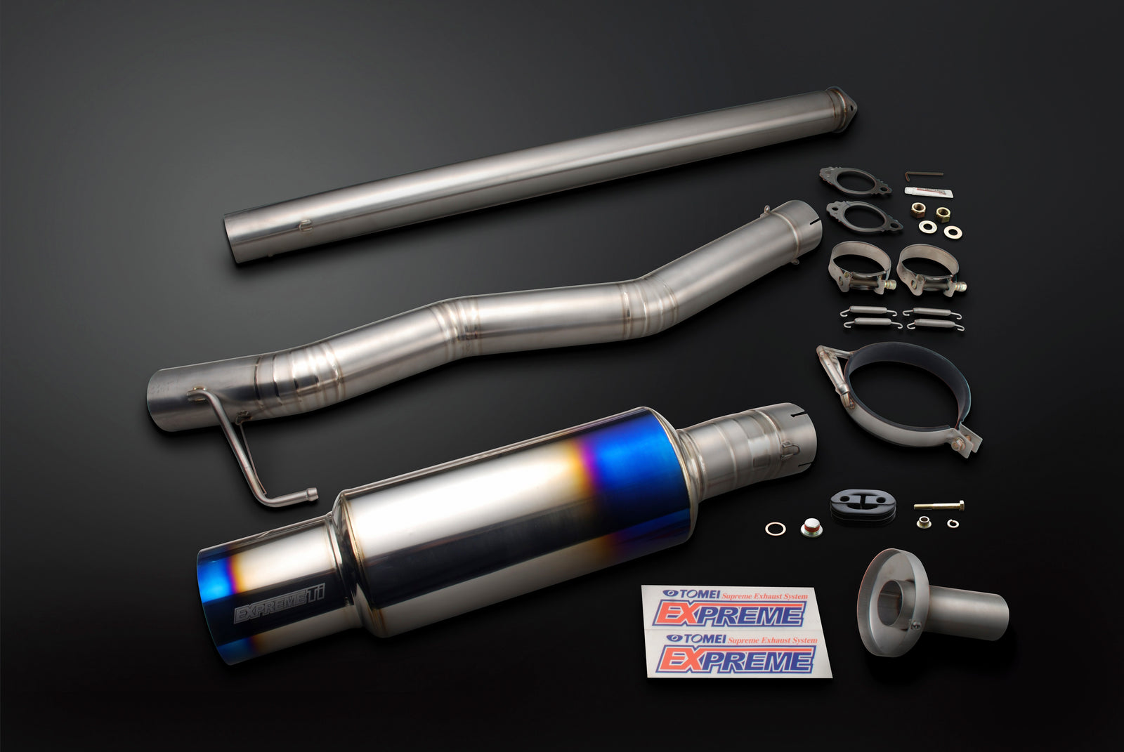 TOMEI EXPREME TI TITANIUM MUFFLER JAPANESE BUMPER FOR MITSUBISHI LANCER EVO 7-9 4G63 440003