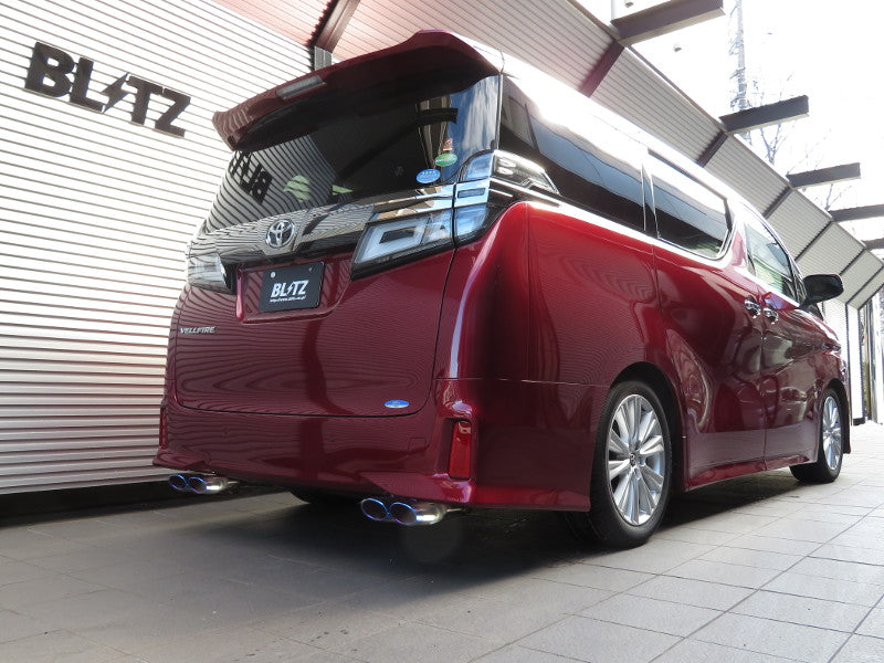 BLITZ NUR-SPEC VS QUAD EXHAUST  For TOYOTA VELLFIRE AGH30W 2AR-FE 62517