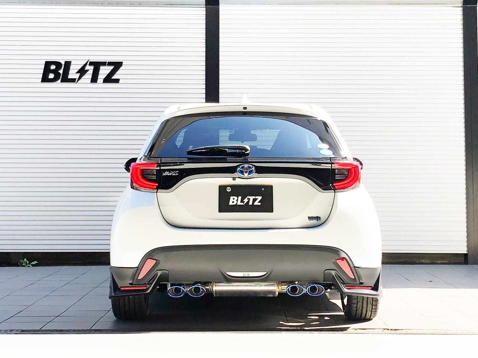 BLITZ NUR-SPEC CUSTOM EDITION QUAD EXHAUST TI For TOYOTA YARIS HYBRID MXPH15 63568V