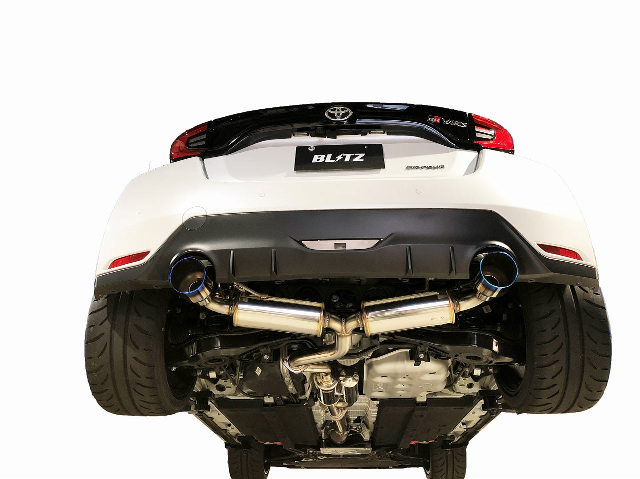 BLITZ NUR-SPEC CUSTOM EDITION STYLED EXHAUST TI For TOYOTA GR YARIS GXPA16 63196V