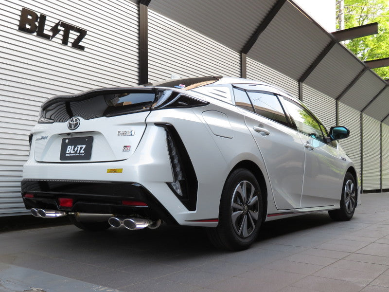 BLITZ NUR-SPEC VSR QUAD FOR GR VER. EXHAUST  For TOYOTA PRIUS PHV GR SPORT ZVW52 2ZR-FXE 63552