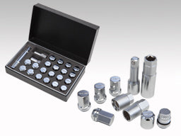 RAYS LOCK & NUT 19HEX 2 PIECE DOUBLE LOCK NUT SYSTEM KIT (FOR L35-5H) CHROME PLATED M14X1.5 FOR  7418-CHROME-M14-1-5