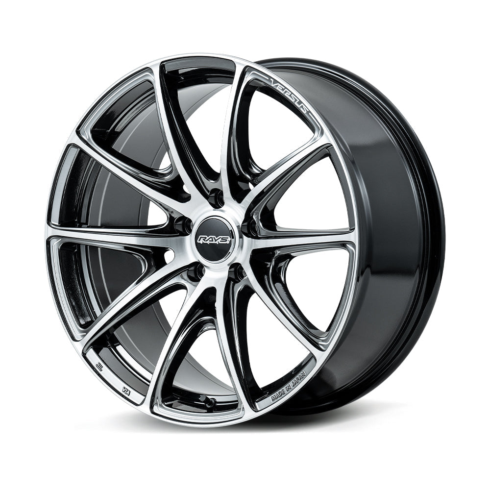 RAYS VERSUS VV25R 19X9.5J +32 5X114.3 DIAMOND CUT SIDE JET BLACK (YAJ) 12299953295YAJ