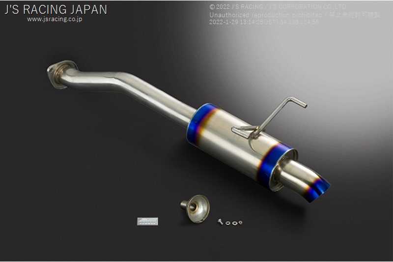 J'S RACING SUS EXHAUST PLUS REAR TAIL 60R FOR HONDA INTEGRA DC5 K20A T304-T5-60R