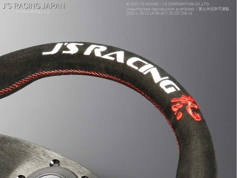 J'S RACING XR STEERING TYPE-F SUEDE JAPAN LIMITED XRSG-TF-JPSD