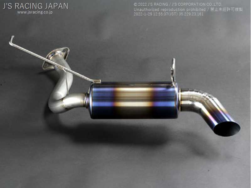 J'S RACING FX-PRO FULL TITANIUM MUFFLER 50RS FOR HONDA BEAT PP1 E07A FTM-B1-50RS