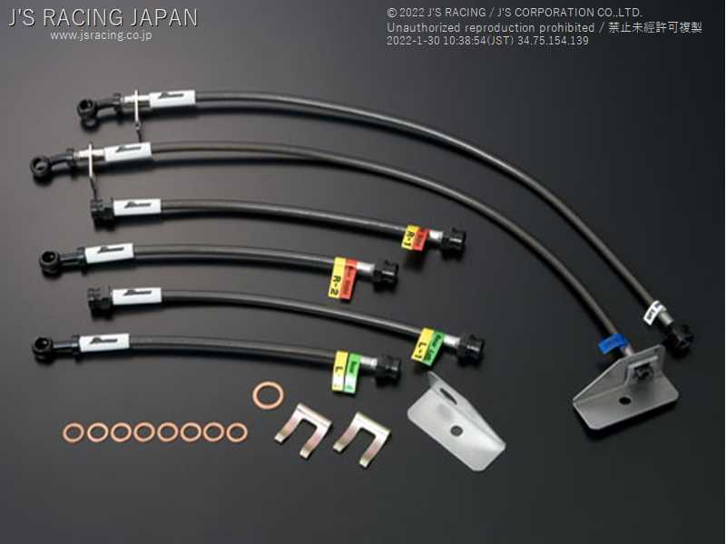 J'S RACING BRAKE LINE SYSTEM ST (REAR DISC) FOR HONDA FIT GE8 L15A BLS-F3D-ST