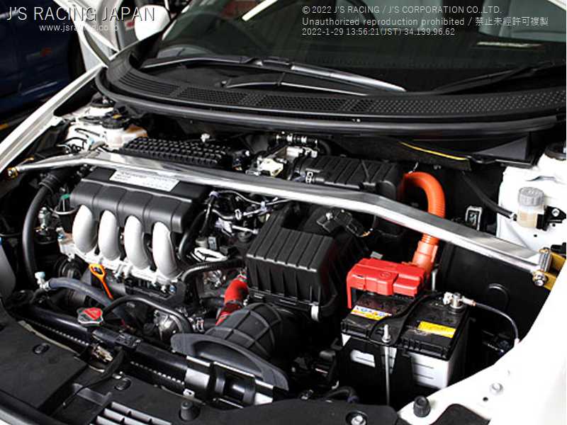 J'S RACING FRONT ALUMINUM STRUT TOWER BAR FOR HONDA CR-Z ZF1 LEA-MF6 TB-Z1-F