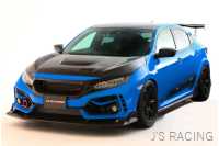J'S RACING FORNT WING SPOILER TYPE S FRP For HONDA CIVIC FK8 AH-K8-F