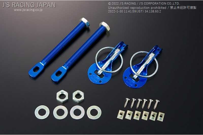 J'S RACING BONNET PIN BLUE BNP-BL