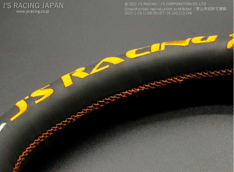 J'S RACING XR STEERING TYPE-F 69 LIMITED ORANGE SUEDE FOR  XRSG-TF69-ORSD