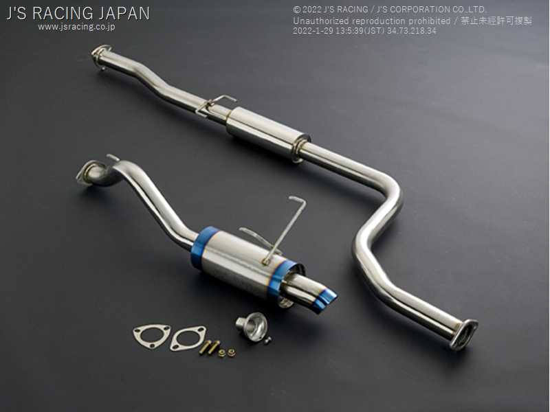 J'S RACING SUS EXHAUST PLUS 60RS FOR HONDA CIVIC EG6 B16A T304-H3-60RS