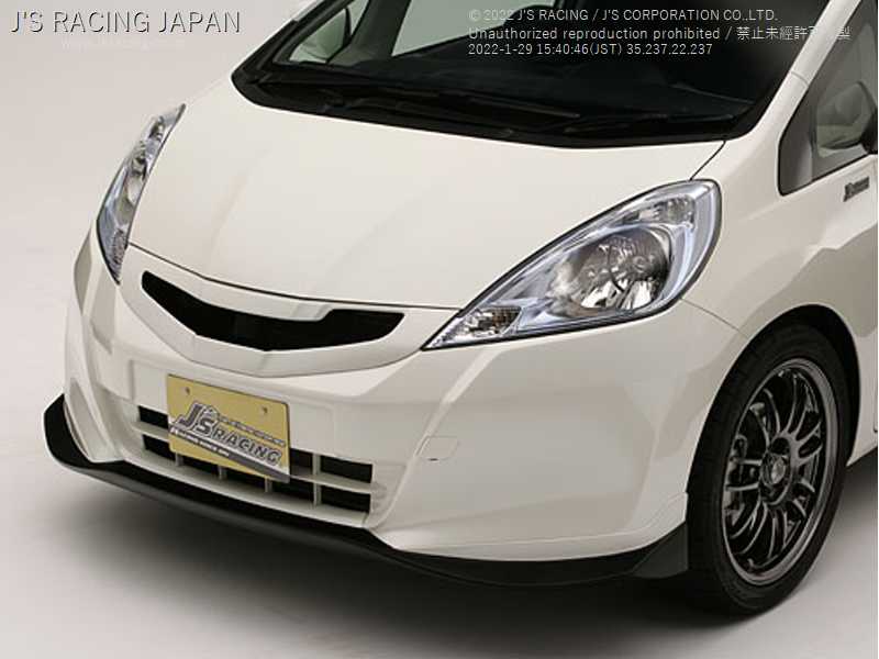 J'S RACING KOUKI STD FRONT WING SPOILER TYPE S FRP FOR HONDA FIT GE AH-F3HK