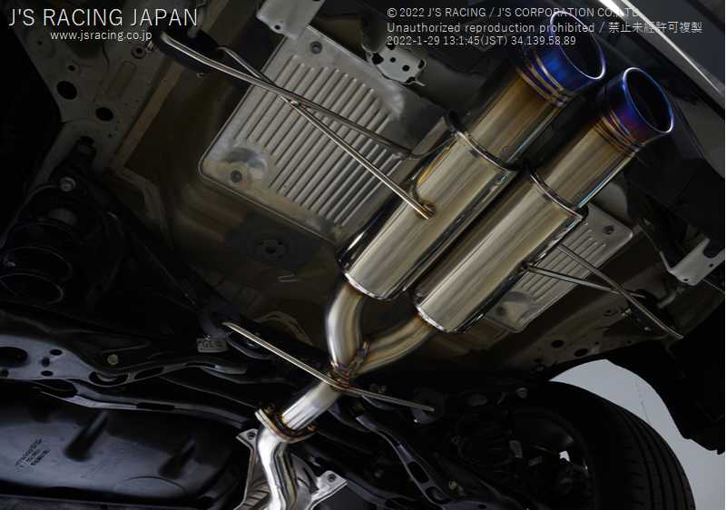 J'S RACING SUS EXHAUST PLUS DUAL 60RS FOR HONDA CIVIC FK7 T304W-K7-60RS