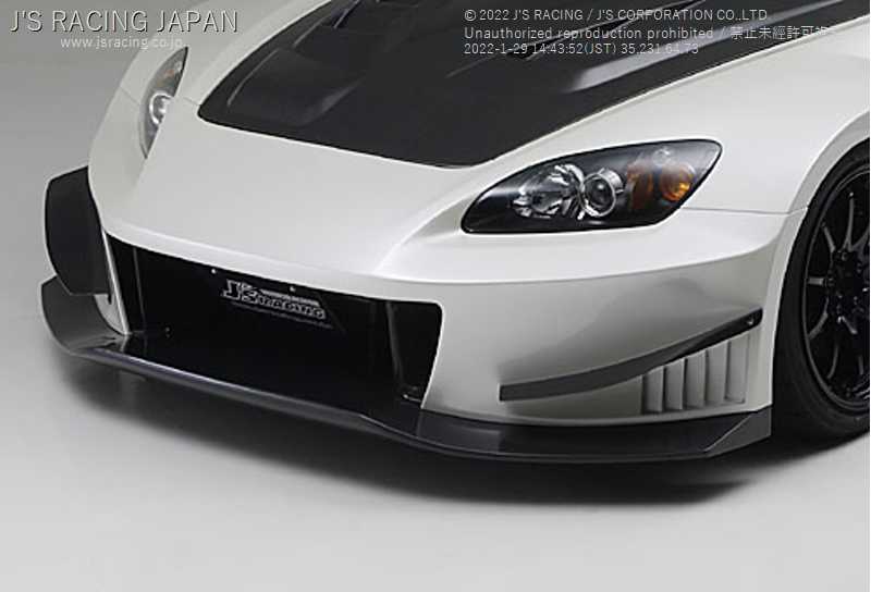 J'S RACING TYPE-GT FRONT BUMPER FOR HONDA S2000 AP1 F20C GTF-S1