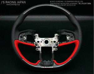 J'S RACING SPORT STEERING FK8 CARBON LEATHER FOR HONDA CIVIC FK8 SSG-K8-CL