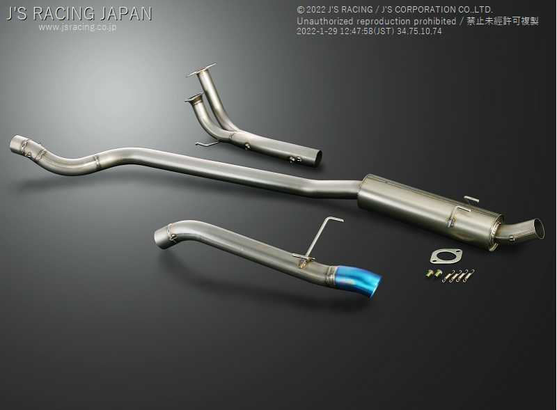 J'S RACING FX-PRO FULL TITANIUM MUFFLER 70RR FOR HONDA INTEGRA DC5 K20A FTM-T5-70RR