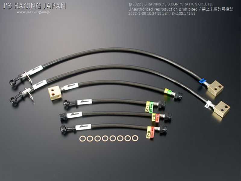 J'S RACING BRAKE LINE SYSTEM STEEL FOR HONDA CIVIC FK2 BLS-FK2-ST