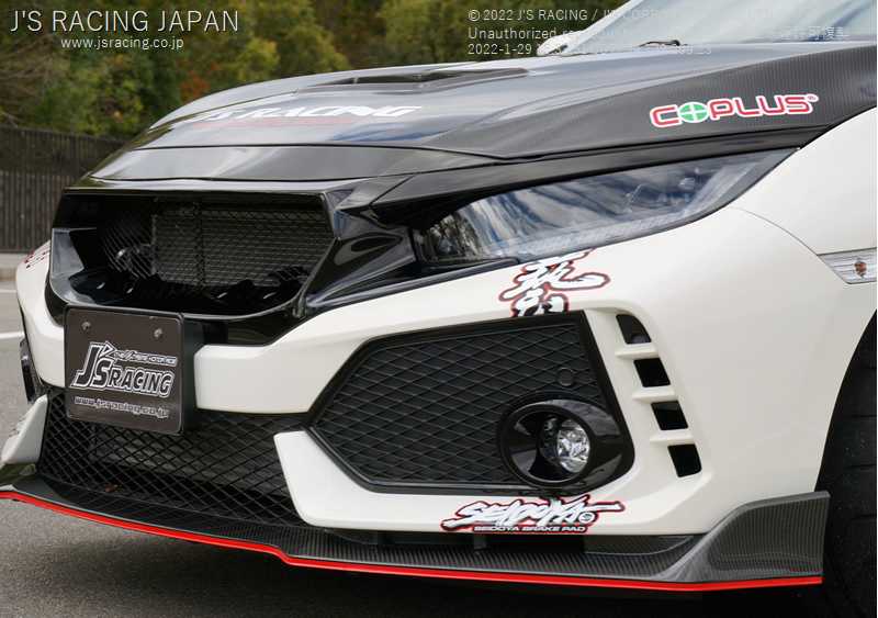 J'S RACING FRONT SPORTS GRILL FOR HONDA CIVIC FK7 AG-K7
