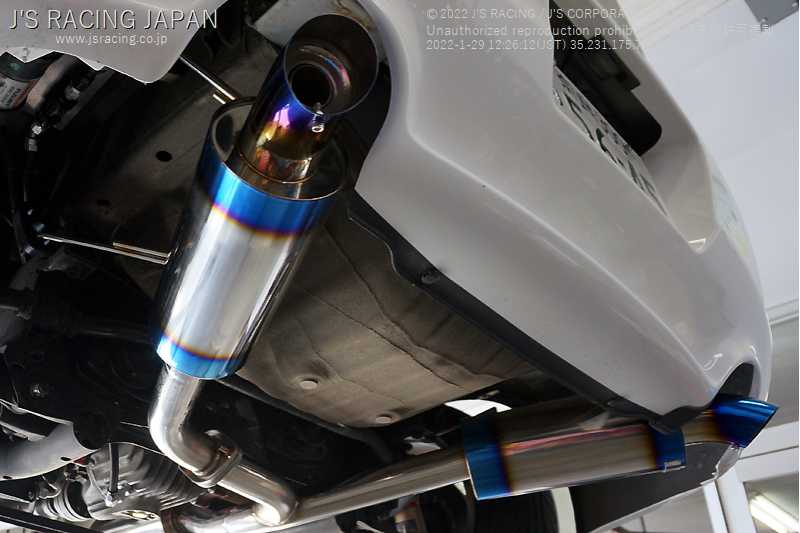 J'S RACING R304 SUS EXHAUST DUAL 60RS FOR HONDA S2000 AP1 2 F20C F22C R304W-S1-60RS