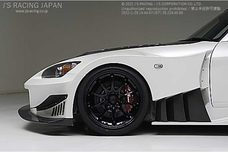 J'S RACING TYPE-GT FRONT WIDE FENDER KIT LEFT FOR HONDA S2000 AP1 F20C GTWF-S1-FL