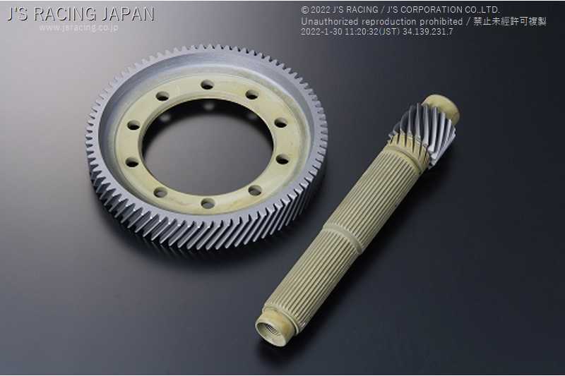 J'S RACING WPC + PIP-SN 4.4 FINAL GEAR SET FOR HONDA CIVIC FN2 FGW-FN2-44