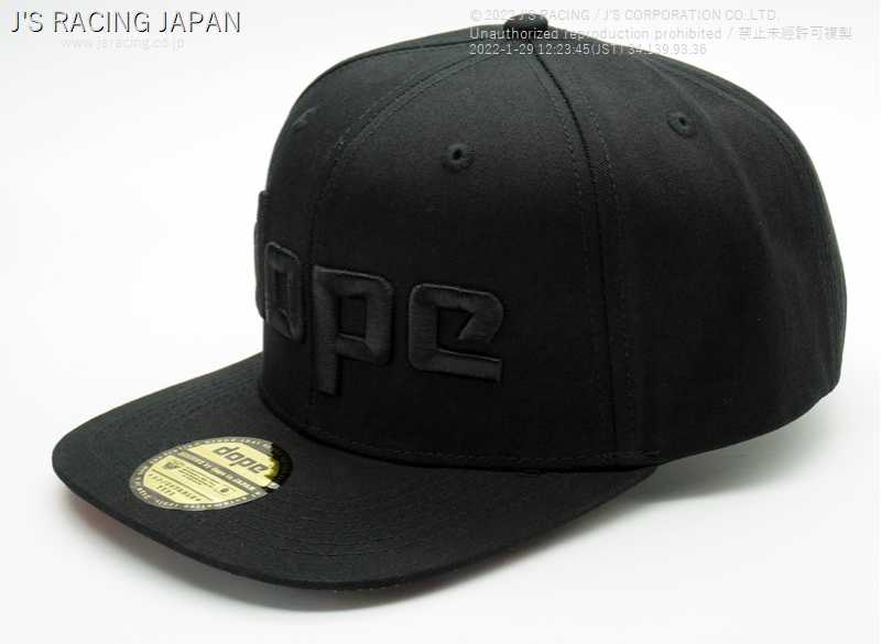 J'S RACING DOPE CAP BLACK BLACK DP-CP-BB