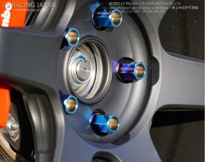 J'S RACING TITANIUM PENETRATION NUT 19HEX 5 HOLE PACK TNW-02-5H